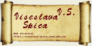 Višeslava Špica vizit kartica